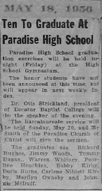 1956 Paradise graduation  - 1956.jpg (165966 bytes)