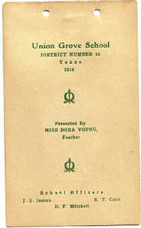 1916 Union Grove Book pg02.jpg (230219 bytes)